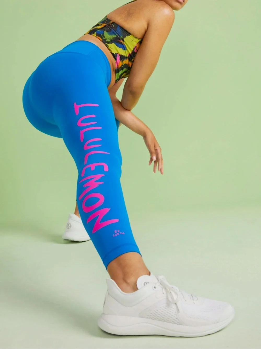 Lululemon Wunder Train High-Rise Tight leggings Ed Curtis - Poolside size 0